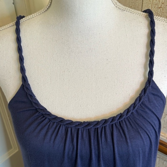 Soprano Deep Blue Dress with Delicate Straps - Picture 3 of 14